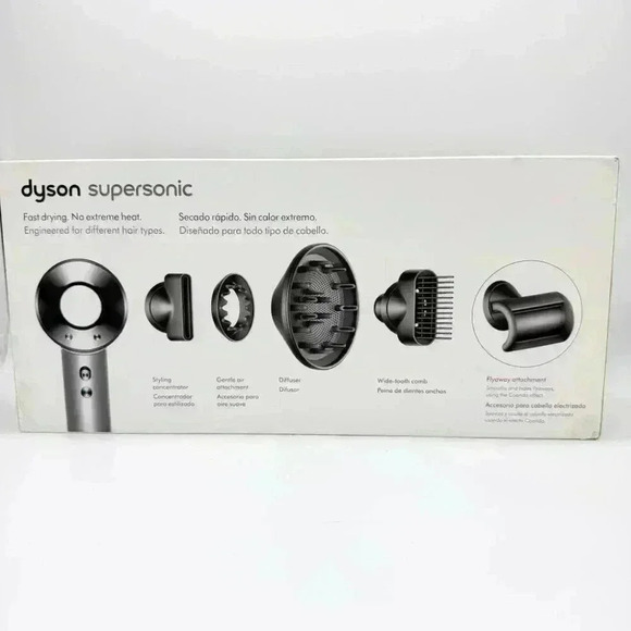 BRAND NEW IN BOX Dyson Supersonic Hair Dryer HD07 White/Silver attachments - Picture 2 of 7